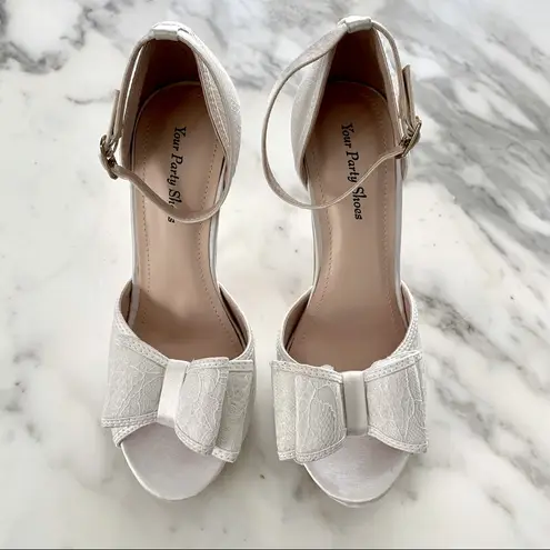 💎💕 Your Party Shoes • Harlow Wedding Heels 💕💎 White Size 5.5