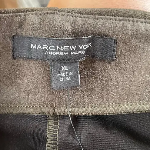 Marc New York Women's Olive Green Vegan Suede Pull On Pants Size XL. NEW