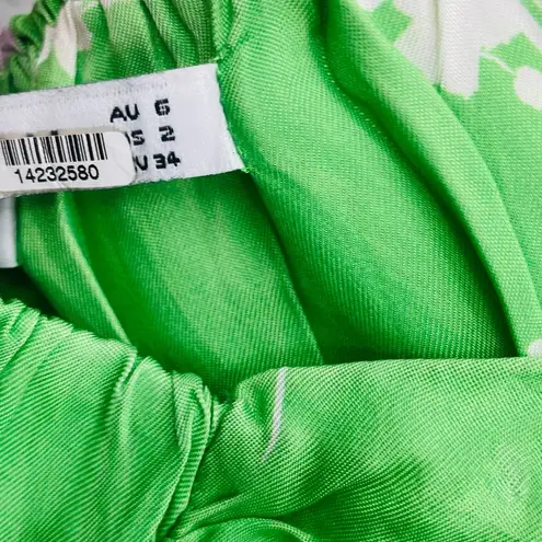 THIRD FORM Rolling Fields Tie Up Bra US Size 2 Green White Floral