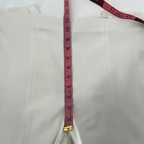 Alfani Core Fringe Pants in Bright White Size 12 Petite NWT