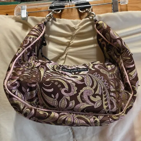Petunia Pickle Bottom Baby Chic Paisley Diaper Bag With Changing Mat Brown