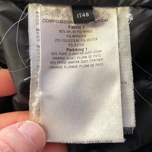 Alexander McQueen McQ army green duck down feather quilted puffer coat IT46 US10