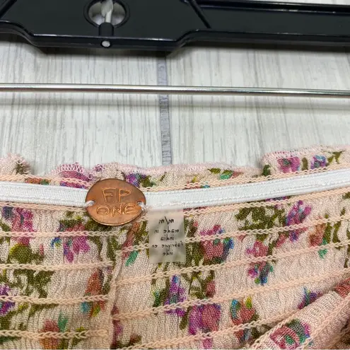 Free People NWT  FP One Maia Petal Meadow Set Bandeau Top Smocked Shorts NEW - Image 11