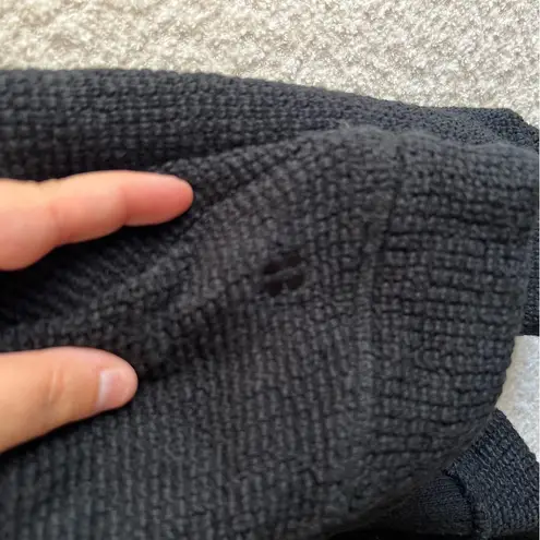 Sweaty Betty Women’s Restful Boucle Half Zip Black Sweatshirt Size 12 / XL