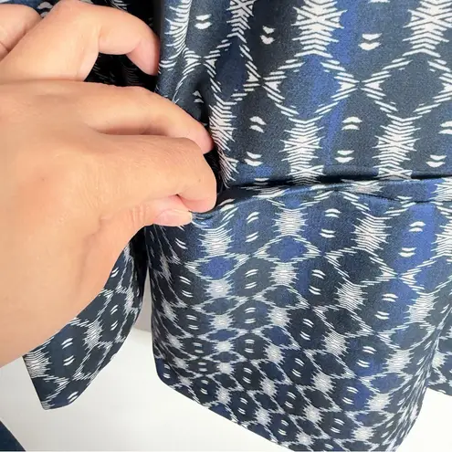 Liverpool Jeans Company LIVERPOOL Navy Batik Pattern Relaxed One-Button Blazer XL Business Casual - Image 7