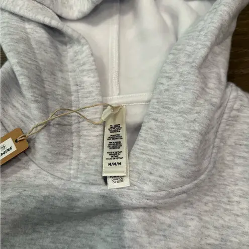 SKIMS NWT COTTON FLEECE SHRUNKEN HOODIE | LIGHT HEATHER GREY