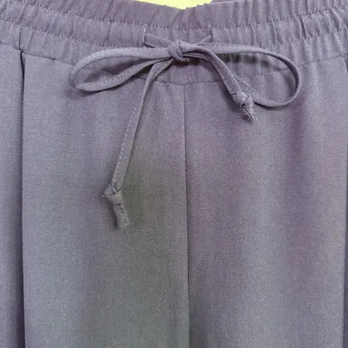 NWT New Directions Wide Leg Dressy Palazzo Pants L Navy Holiday Party Evening Blue Size L