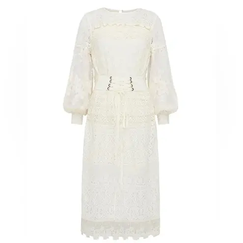 Gypsy Spell & The Dawn Lace Belted Midi Dress