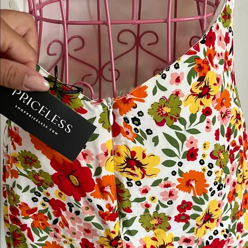 Shop Priceless Floral Mini Dress - Multicolor