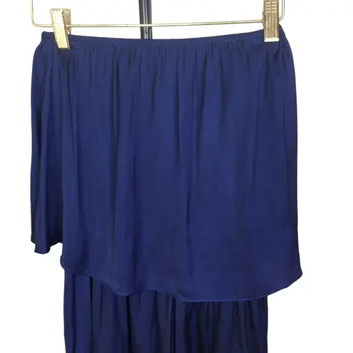 The Impeccable Pig mini romper Shorts Navy Blue pull on Silky Size XS