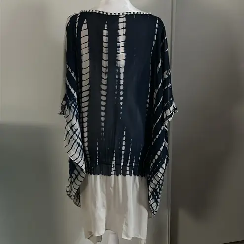 Boston Proper New Women's Debbie Katz South Beach Silk Beaded Kraftan Swimsuit Beach Coverup