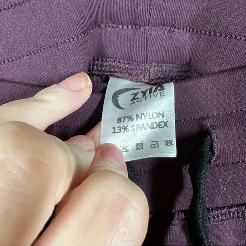 Zyia Active Purple Maroon High Rise Jogger Pants