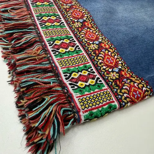 C Est.1946 Embroidered Denim Skirt