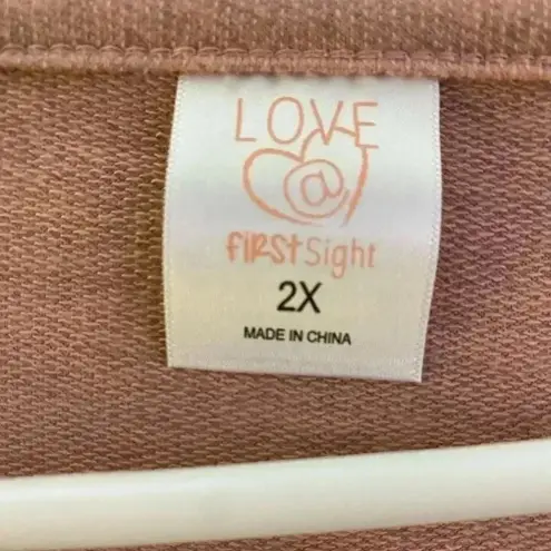 🆕 Plus Size Graphic Sleep Dress from Love at First Sight 2X🆕 Pink