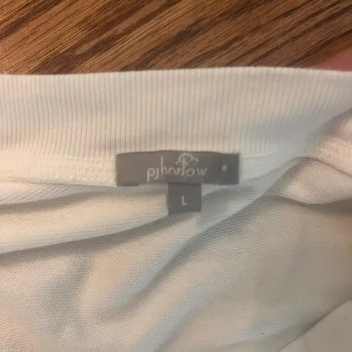 Pj Harlow Taylor French Terry Crew Neck Sweatshirt
Color: Pearl
Size: L