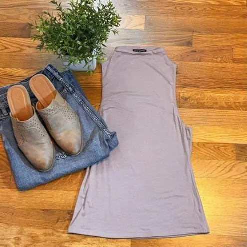 Naked Wardrobe Womens Large Sleeveless Mock Neck Bodycon Stretch Tank Top Blouse