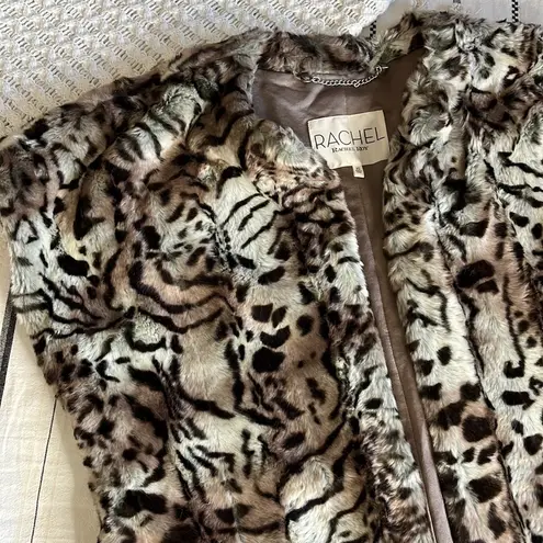 Rachel rachel roy • animal print faux fur vest Black Size XS