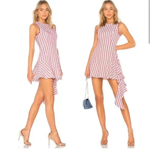 Alexis  x Revolve Cara Dress in Red Cream Stripes- Size Medium