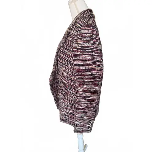 Elie Tahari New Multi-Color Tweed Double-Breasted Blazer, size 14