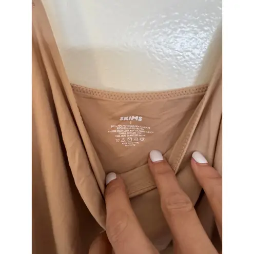 SKIMS NWT Cami Thong Body Suit in Clay Size Small