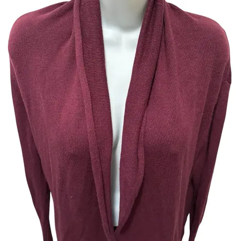 Leith Knit Slouchy Sweater Sz XS Dolman Sleeve Open Concept Longline Cardigan - Image 3