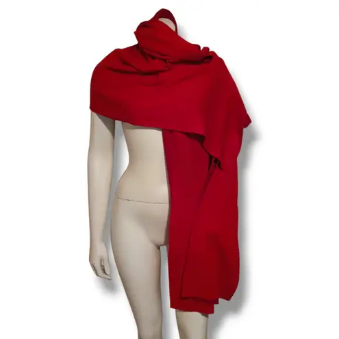 Chicos Reversible Travel Wrap-One Size-4 Way Wear-Lightweight-Red-Burgundy-NEW