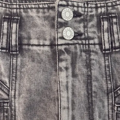 Isabel Marant Étoile Toria Denim Midi Jean Skirt in Washed Gray Size FR 34 NWT