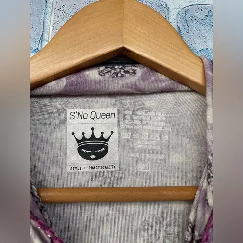 S No Queen thermal top, Crystal bling ski wear, Bling Thermal top size medium Purple