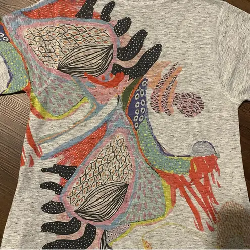 Inoah Art To Wear Lagenlook Asymmetrical Tee Shirt Dress XS