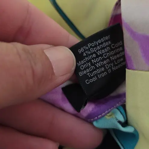 Ann Taylor Factory Yellow Floral Belted Halter Satin Tank Top – Size 2 Pink