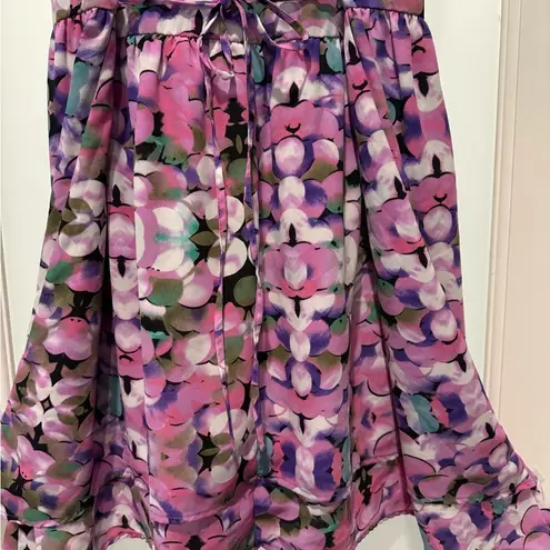 L’AMOUR Nannette Lepore Asymmetrical Size L Dress Purple Sleeveless Fairy Whimsy Size L