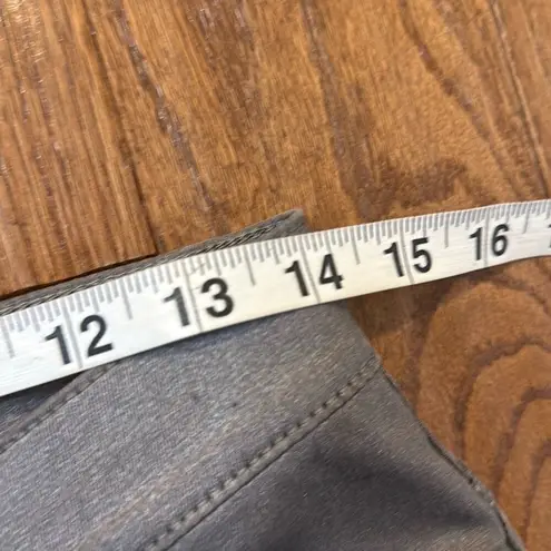 Lafayette 148 New York pewter metallic pants size 4 Gray