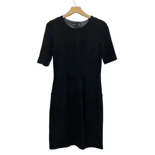 Joseph Elbow Sleeve Sheath Dress in Black size 42 (US 10)