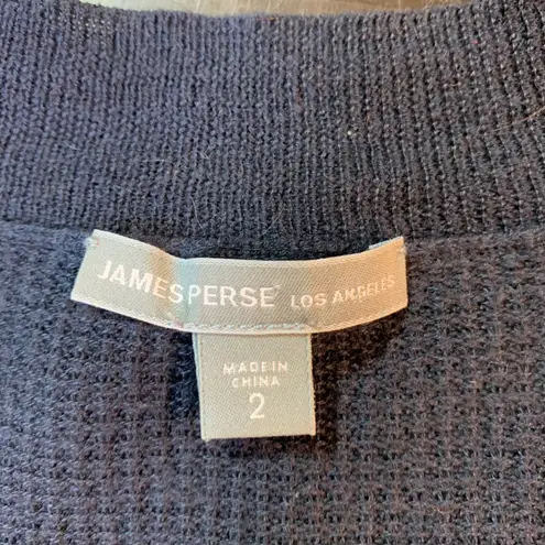 James Perse 2 Los Angeles Cotton Cashmere Knit Cardigan Sweater Womens Medium - Image 3