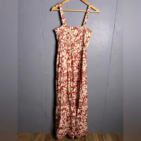 Marine layer Selene Maxi Dress in Auburn Flora - Size L
