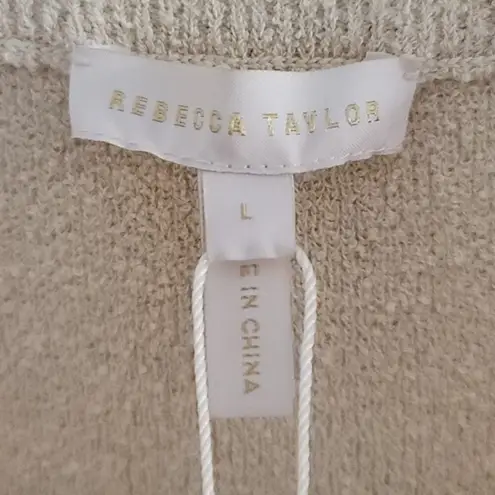 Rebecca Taylor Mini Bouclé Skirt Marzipan Large NEW