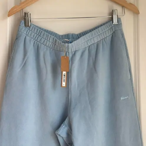 SKIMS French Terry Straight Leg Pant in Blue Bell, Size X-Small