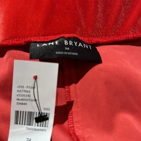 Lane Bryant NWT  Velvet Flare Pant In Color - Adrenaline Rush SZ-24 - Image 7