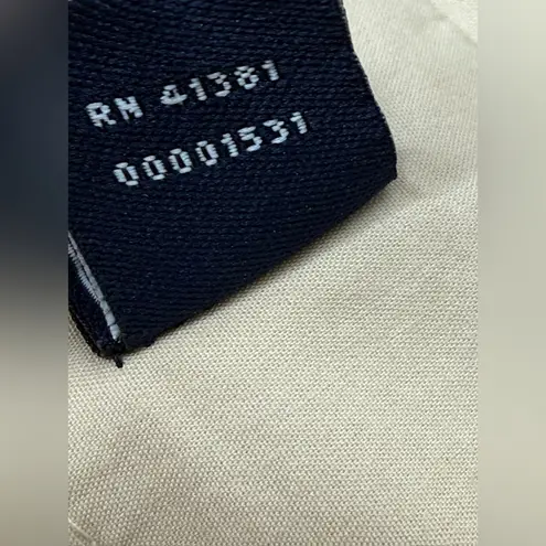 American Living Trench Coat Womens Size 14 Beige Pleated Classic Preppy Khaki PI