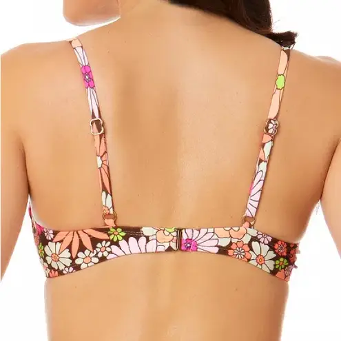 NWT Salt & Cove Morning Grace Underwire Bralette Bikini Top Orange