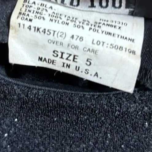 Byer Too! Black Sparkle Tank Top Size 5