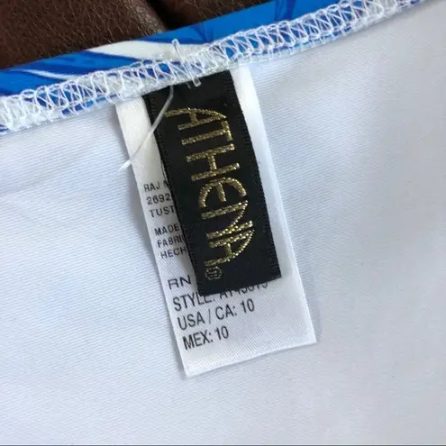 Athena Waimea Bay Blue Shirred Hipster Bottom NEW Size 10