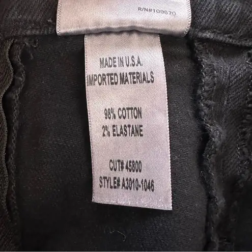 AGOLDE  Women’s Pamela Double Zip Mini Denim Skirt Black Size 25