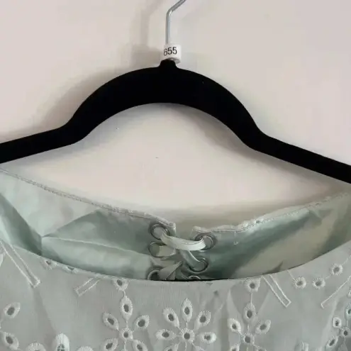 Majorelle 89  Esmeralda Seafoam Green Eyelet Dress Size Small