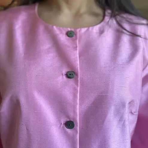 Neiman Marcus Pink Blazer Lightweight Suit Jacket 100% silk