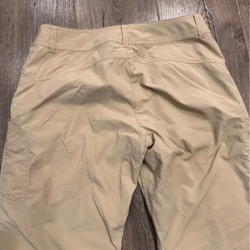 Ex Officio Pants Women's 6 Khaki Tan Convertible Nylon Outdoor Hiking Camping