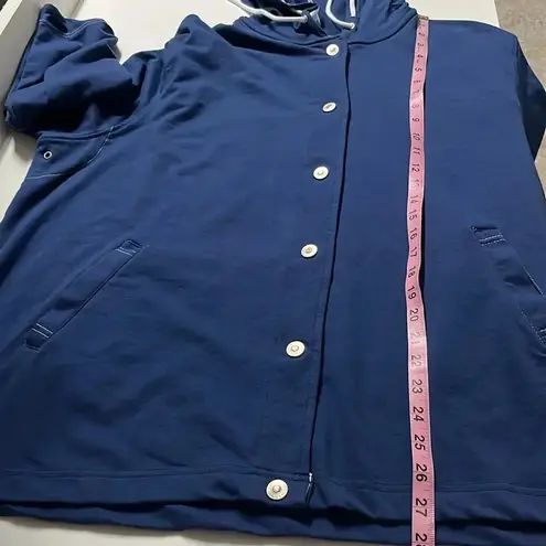 Sag Harbor sport hoodie size 2X cotton blend button down hoodie sweater pockets