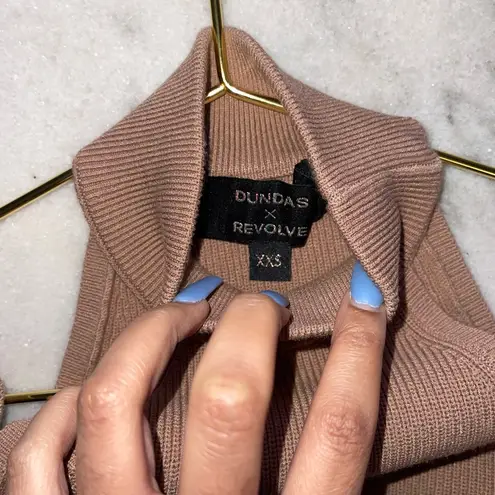 Dundas x Revolve Mick Knit Dress in Bronze Tan Size XXS