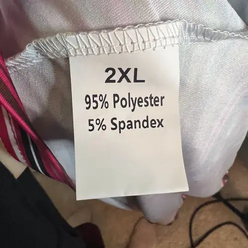 Unbranded Womens Bright Color Blocked Cowl Neck Striped Maxi Dress Size 2XL Blue