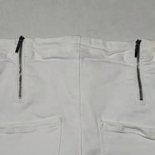 Cenia Convi Skinny Jeans-Size 14-White-Zippered Gusset-Body Shaping-Coastal
